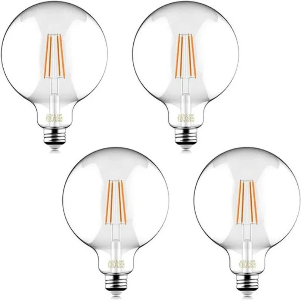 60W Equivalent Dimmable 5.5W Decorative Globe Vintage LED Edison Filament Bulbs